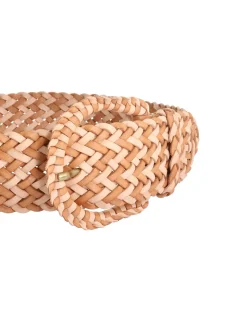 Braided Leather Waist Belt