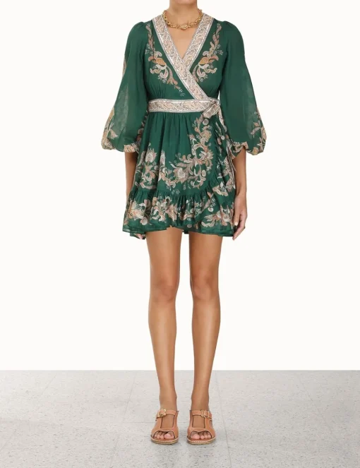 Devi Wrap Mini Dress