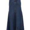 Luminosity Denim Maxi Skirt