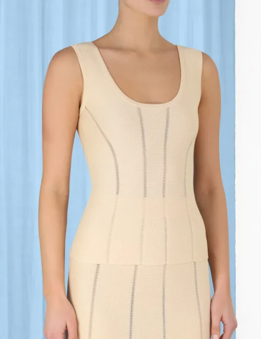 Luminosity Knit Panelled Tank
