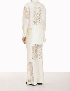 Luminosity Patch Lace Shirt