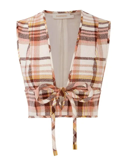 Matchmaker Check Bow Bodice
