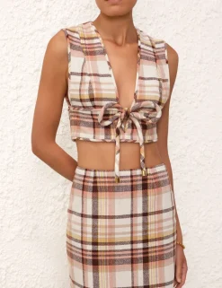Matchmaker Check Bow Bodice