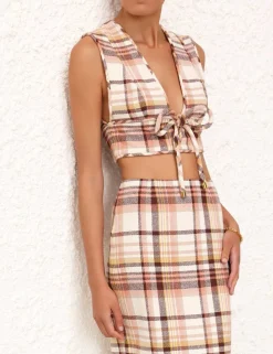 Matchmaker Check Bow Bodice