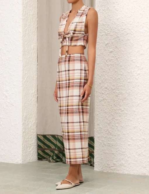 Matchmaker Check Bow Bodice