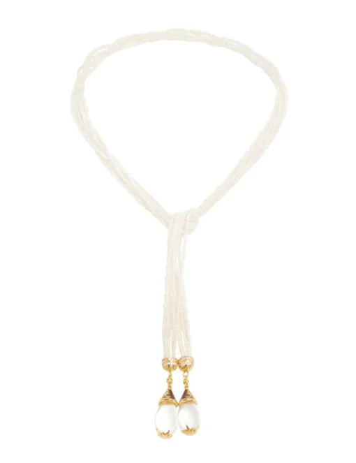 Pearl Rope Lariat Necklace