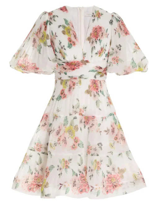 Pleated Mini Dress