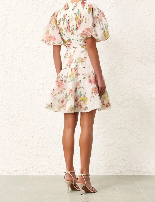 Pleated Mini Dress