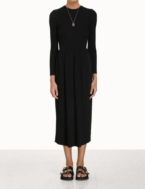 Rib Midi Dress
