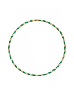 Candy Stripe Pave Choker
